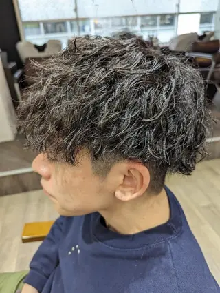 ショート パーマ メンズ bathair  所属・bathair 持田侑祐のヘアスタイル