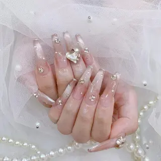 ロング カラー Bling Salonのネイルデザイン