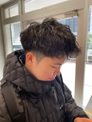 ショート パーマ メンズ カット特化美容師/ 千春のヘアスタイル