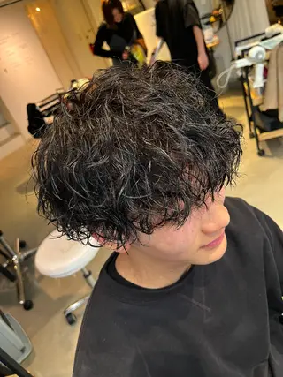 ショート パーマ メンズ APREKO RIKUのヘアスタイル