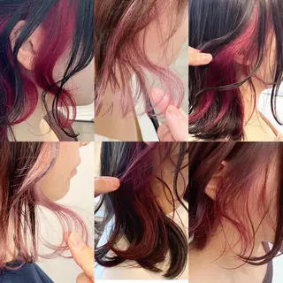 ミディアム カラー 髪質改善カラー ショートボブ専門のヘアスタイル