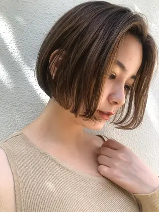 ショート カラー 🩰オリーブ/ ベージュ松本咲花🩰のヘアスタイル