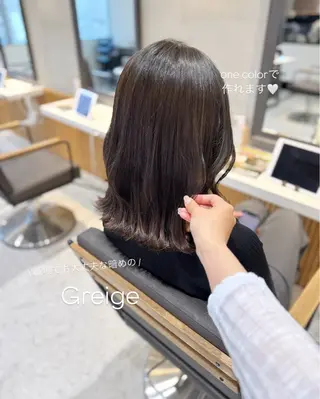 ミディアム はるか/ヘアアレンジ ブリーチなしカラー♡のヘアスタイル