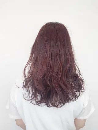 ロング カラー シンマ チヒロのヘアスタイル