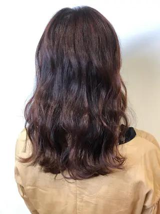 ロング カラー 青野 文香のヘアスタイル