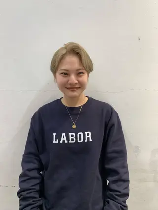 セミロング カラー ヘアアレンジ メンズ THE./ブリーチ 透感カラー/髪質改善のヘアスタイル