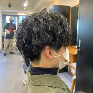 ショート パーマ メンズ メンズ特化美容師/ 藤戸 椋のヘアスタイル
