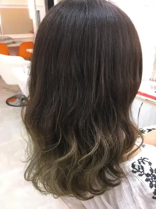 ミディアム カラー 髪質改善 中川 翔のヘアスタイル