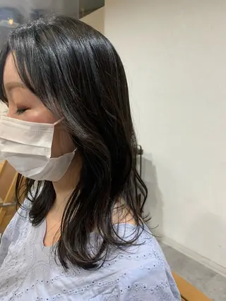 セミロング ピンクカラー/ mana🎀のヘアスタイル