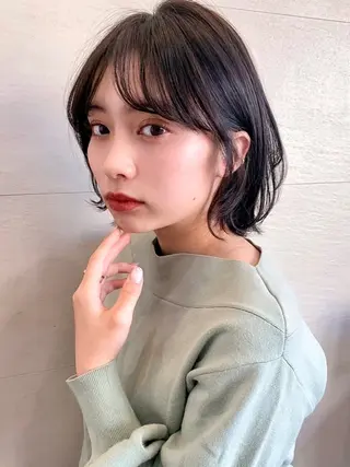 ショート カラー 🌱小顔ヘア/ボブ ミディアム/双葉🌱のヘアスタイル