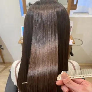 セミロング 当日予約◎/艶カラー /縮毛矯正/雨森大晃のヘアスタイル