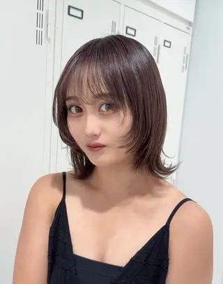 ミディアム 🎀藤沢 ﾊｲﾄｰﾝ ららのヘアスタイル