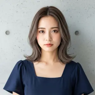 ミディアム PLUG hairdesignのヘアスタイル