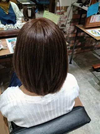 ミディアム 狩野 歩のヘアスタイル