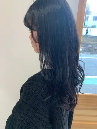 セミロング カラー misch by urban所属・名駅🦢大人艶カラー 🪽カミヤアカネのヘアスタイル