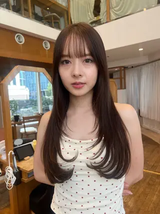 ロング 望月威吹/表参道/レ イヤー/似合わせのヘアスタイル