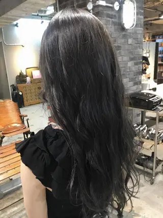 ロング カラー パーマ 代表 中島貴志のヘアスタイル