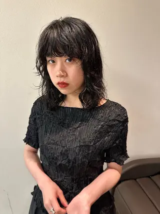 ミディアム パーマ お悩み解決パーマ hana🩰のヘアスタイル