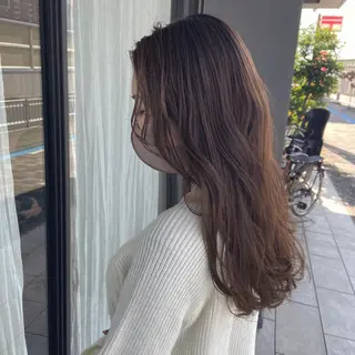 セミロング 峯 志帆のヘアスタイル