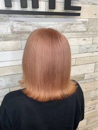 ミディアム ハイトーン✨艶髪💘 💘 AYANO💘のヘアスタイル