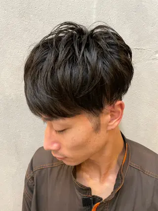 ミディアム メンズ 穐田 航のヘアスタイル