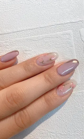 セミロング 島村 真由紀のネイルデザイン