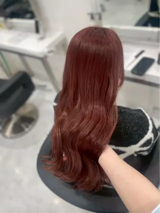 ロング カラー ヘアアレンジ 暖色・髪質改善🍒 吉武杏莉のヘアスタイル