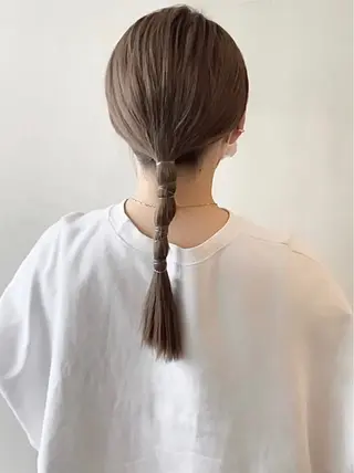 セミロング ヘアアレンジ 🌟アレンジが似合う カラー🌟Rumiのヘアスタイル