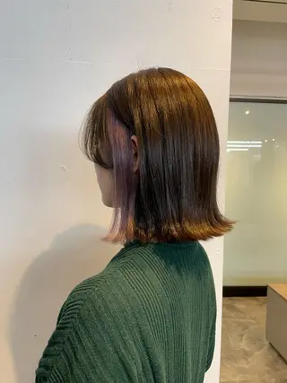 カラー ハイトーンカラー🩵 指名多数💗横山聖奈のヘアスタイル