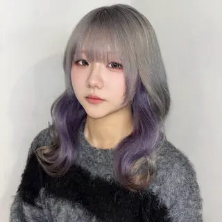ロング カラー Ren. 🦋デザインカラーのヘアスタイル
