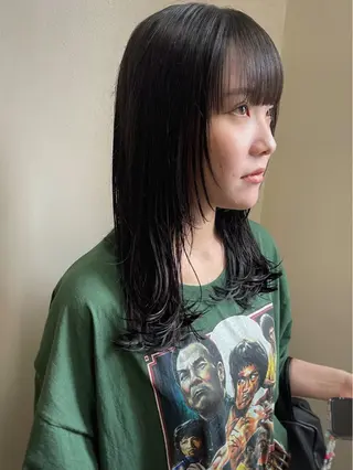 セミロング カラー 安部佑哉/ハイトーン /レイヤー/グランジのヘアスタイル