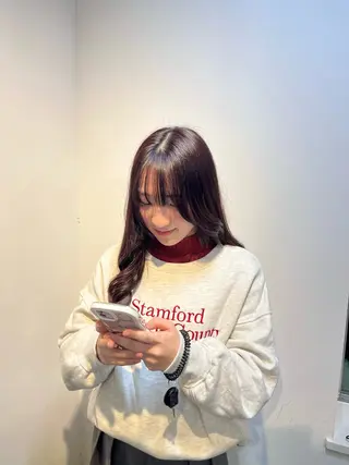 カラー 本木下朋花/髪質 改善×ダブルカラーのヘアスタイル