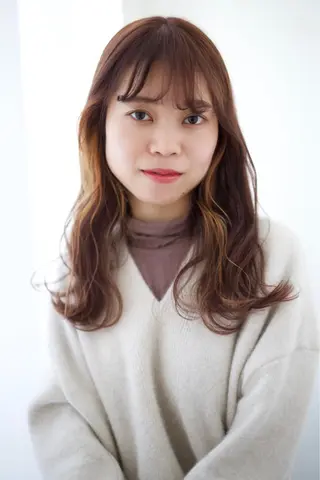 ロング カラー fio マナミのヘアスタイル