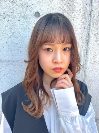 セミロング カラー ヘアアレンジ リリー /Men's/パーマのその他イメージ