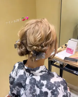 ミディアム ヘアアレンジ くすみカラー 🤎 髪質改善🪞✨/伽音のヘアスタイル