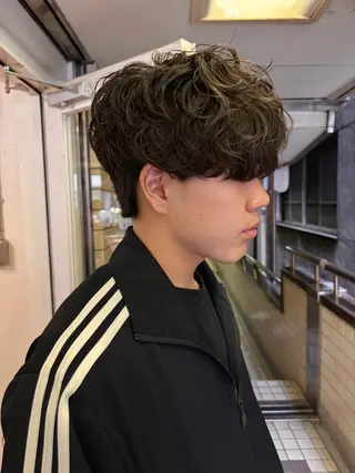 パーマ メンズ kaito パーマ募集！🔵のヘアスタイル