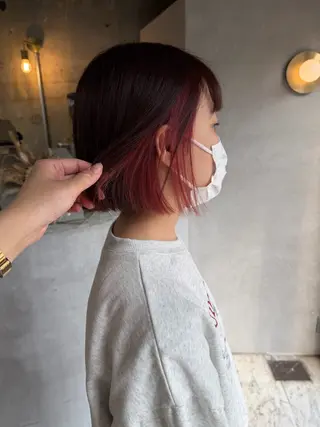 ショート カラー ボブ支持率NO1 🌈CHIKAのヘアスタイル