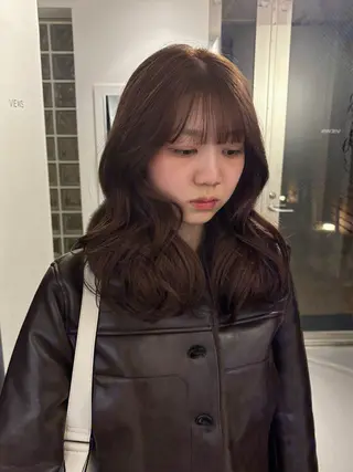 セミロング カラー 村田 りょうやのヘアスタイル