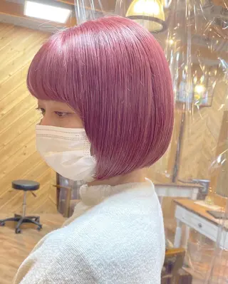 ショート カラー hair salon Ranun髪質改善のヘアスタイル