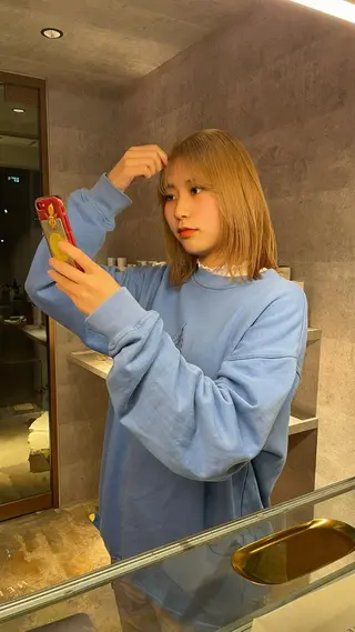 カラー 鎌田 梨瑚のヘアスタイル