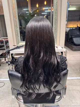 ロング カラー 平野 世菜のヘアスタイル