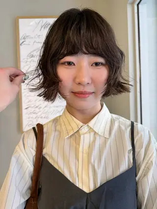 パーマ muku所属・透明感カラー/パーマ /muku サリのヘアスタイル