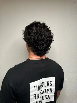 ミディアム パーマ メンズ 💈メンズ特化💈 TASUKUのヘアスタイル