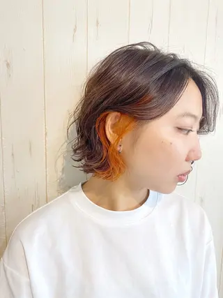 ショート カラー [店長]加地 峻のヘアスタイル