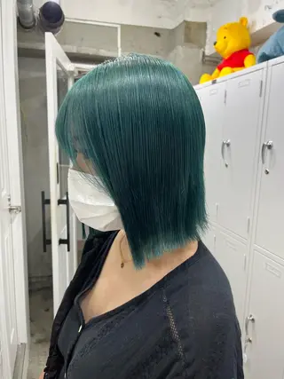 カラー 渋谷🎨ハイトーン× エクステ🎨レンのヘアスタイル