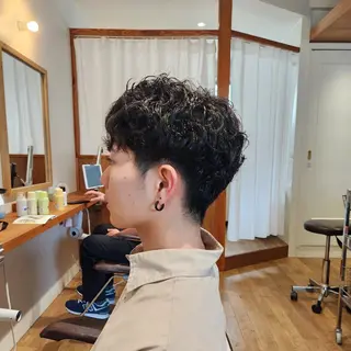 メンズ パーマ Hazumi Ayanoのヘアスタイル