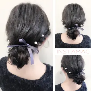 ロング ヘアアレンジ 沢田 瞳のヘアスタイル