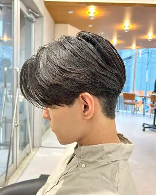 メンズ 表参道/センター パート/SOTAのヘアスタイル