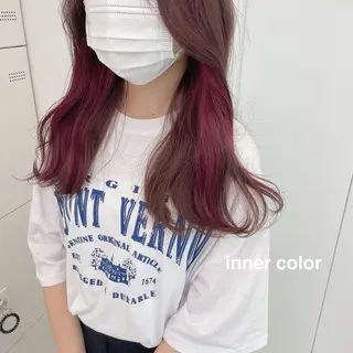 セミロング カラー 💗🤍透明感カラー 🤍💗kanonのヘアスタイル