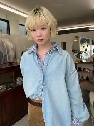 ミディアム カラー 小林 美咲のヘアスタイル